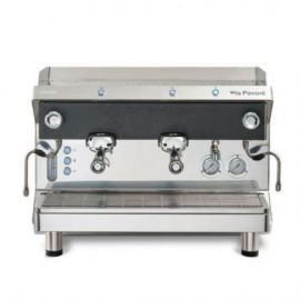 Ekspres do kawy Smeg Professional / La Pavoni Geniale – 2-grupowy, półautomatyczny (czarny)|...