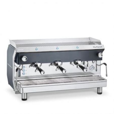 Ekspres do kawy Smeg Professional / La Pavoni Geniale – 3-grupowy, półautomatyczny (czarny)... 