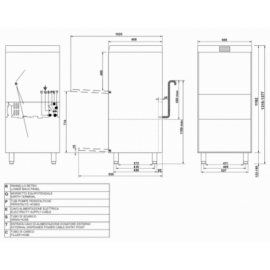 Zmywarka gastronomiczna podwyższona Smeg Professional | SPF515