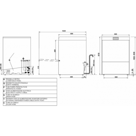 Zmywarka podblatowa Smeg Professional SPD525 