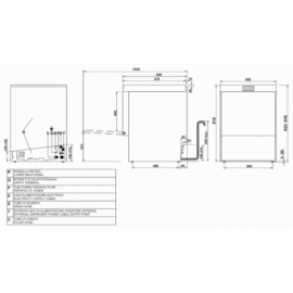 Zmywarka gastronomiczna podblatowa do blach Smeg Professional | SPD526S