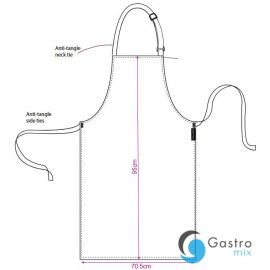  Fartuch poliestrowo-bawełniany Granatowy| S841 PORTWEST
