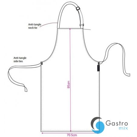 Fartuch poliestrowo-bawełniany Granatowy| S841 PORTWEST 