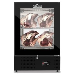 Szafa do sezonowania mięsa, 1-drzwiowa, MEAT 150 BLACK GLASS GREEN | AC9F28 grafen