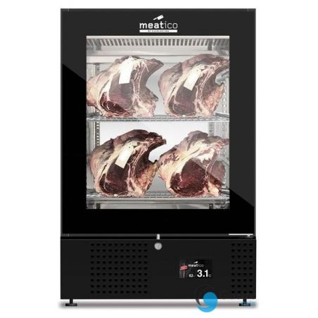 Szafa do sezonowania mięsa, 1-drzwiowa, MEAT 150 BLACK GLASS GREEN | AC9F28 grafen 