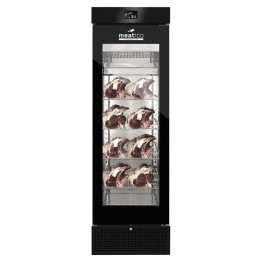 Szafa do sezonowania mięsa, 1-drzwiowa, MEAT 400 BLACK GLASS GREEN | AC9F38 grafen