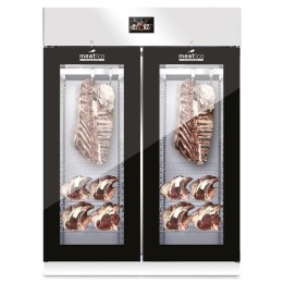 Szafa 2-drzwiowa 1500 l - MEAT 1500 GLASS GREEN | AC9F11 grafen