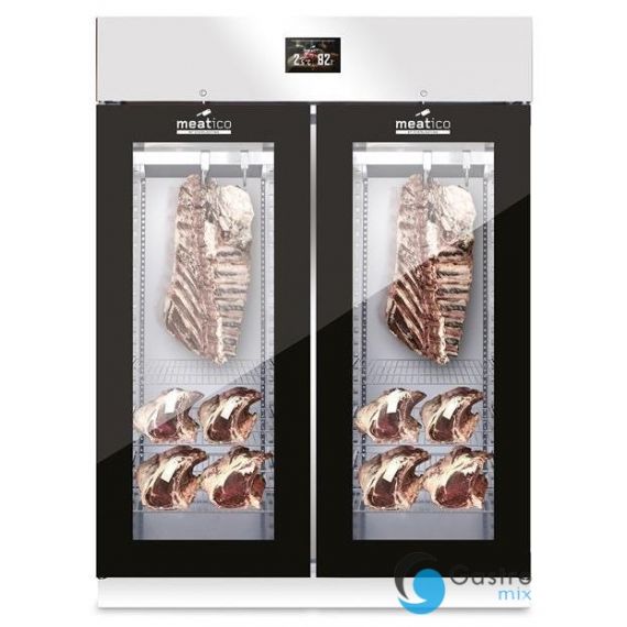 Szafa 2-drzwiowa 1500 l - MEAT 1500 GLASS GREEN | AC9F11 grafen 