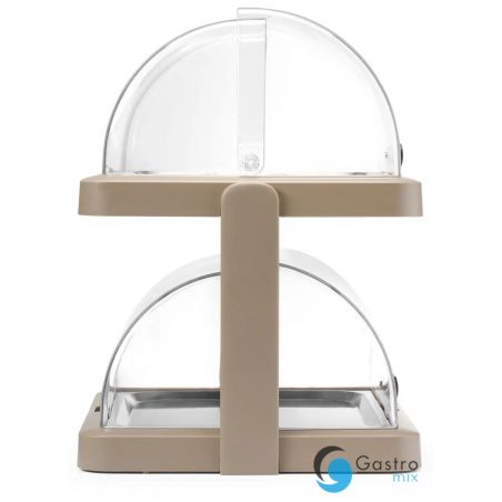 Podwójna  witrynka chłodząca roll-top Duo UNIQ - beżowy  | 871959 hendi 