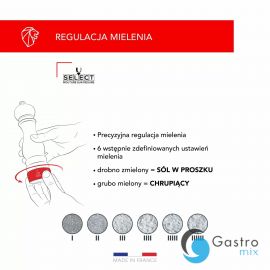  DAMAN ELECTRIC Zestaw młynków 16 cm, u-select | PG-2-4317900 tom-gast