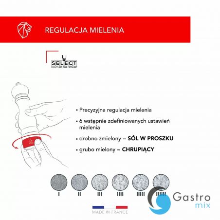 PARIS Zestaw młynków sól + pieprz 18 cm, czekolada | PG-2-2346100 tom-gast 