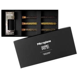 Zestaw młynek i 3 rodzaje pieprzu GOURMET - MICROPLANE | MC-36176 tom-gast