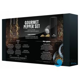 Zestaw młynek i 3 rodzaje pieprzu GOURMET - MICROPLANE | MC-36176 tom-gast