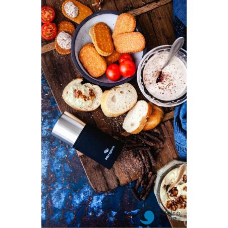 Młynek do przypraw czarno-stalowy SPECIALTY - MICROPLANE | MC-48960 tom-gast 