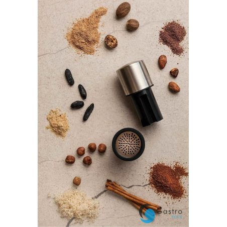 Młynek do przypraw czarno-stalowy SPECIALTY - MICROPLANE | MC-48960 tom-gast 