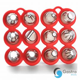 Zestaw końcówek cukierniczych II (op.12 szt) - DE BUYER | D-4150-09  tom-gast