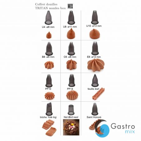 Zestaw końcówek cukierniczych I (op.12 szt) - DE BUYER | D-4150-04  tom-gast 