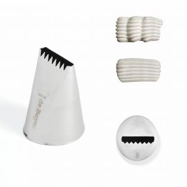 Końcówka cukiernicza stalowa gwiazda śr. 8 mm - DE BUYER | D-2113-08N tom-gast