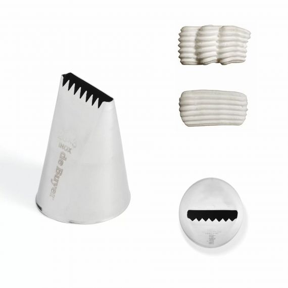 Końcówka cukiernicza stalowa gwiazda śr. 8 mm - DE BUYER | D-2113-08N tom-gast 