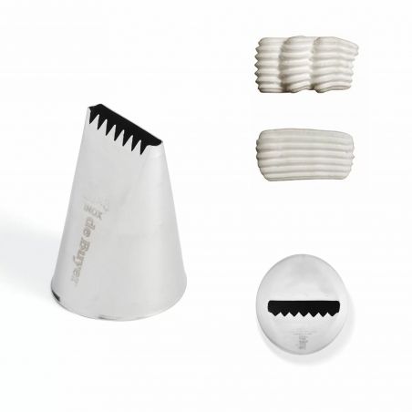 Końcówka cukiernicza stalowa gwiazda śr. 8 mm - DE BUYER | D-2113-08N tom-gast 