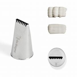 Końcówka cukiernicza stalowa gwiazda śr. 6 mm - DE BUYER | D-2113-06N tom-gast