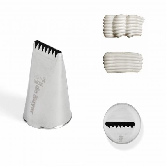 Końcówka cukiernicza stalowa gwiazda śr. 6 mm - DE BUYER | D-2113-06N tom-gast 