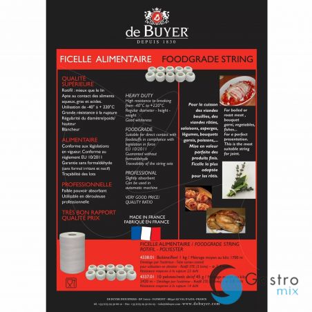 Sznurek rolka 1 kg - DE BUYER  | D-4338-01 TOM-GAST 