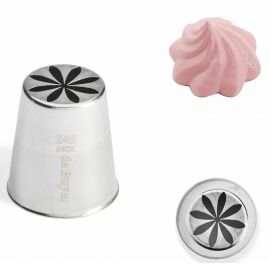 Końcówka cukiernicza ze stali nierdzewnej - kwiat, wzór nr 248 - DE BUYER | D-2120-08  tom-gast