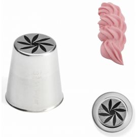 Końcówka cukiernicza ze stali nierdzewnej - kwiat, wzór nr 257 - DE BUYER | D-2120-07  tom-gast