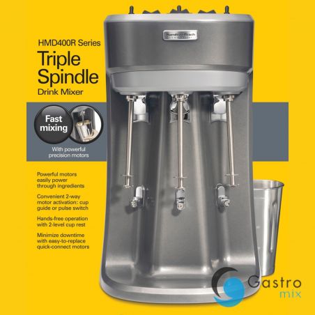 Mikser potrójny, koktajler do frappe koktaji i shake mlecznych ,Hamilton Beach Commercial|... 
