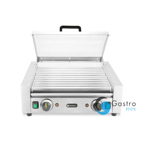 Podgrzewacz rolkowy 11 rolek do parówek dwustrefowy, z energooszczędną pokrywą| 268650 hendi 