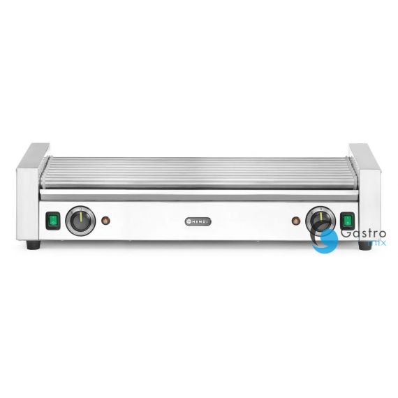 Podgrzewacz rolkowy  14 rolek do parówek XL - dwustrefowy, srebrny | 268674 hendi 