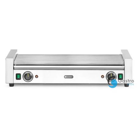 Podgrzewacz rolkowy  14 rolek do parówek XL - dwustrefowy, srebrny | 268674 hendi 