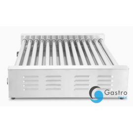  Podgrzewacz rolkowy  14 rolek do parówek XL - dwustrefowy, srebrny | 268674 hendi