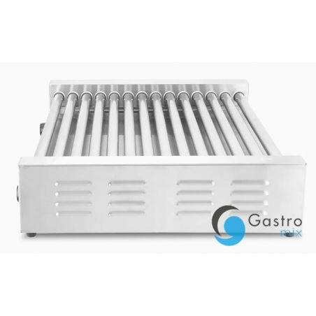 Podgrzewacz rolkowy  14 rolek do parówek XL - dwustrefowy, srebrny | 268674 hendi 