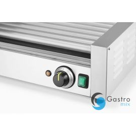  Podgrzewacz rolkowy 9 rolek  do parówek jednostrefowy, z energooszczędną pokrywą| 268643 hendi