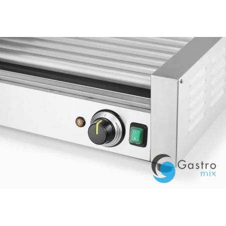 Podgrzewacz rolkowy 9 rolek  do parówek jednostrefowy, z energooszczędną pokrywą| 268643 hendi 