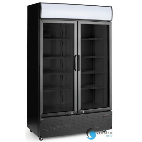 Lodówka barowa z podświetlanym panelem, 2-drzwiowa, Arktic, 512L | 236949 hendi 