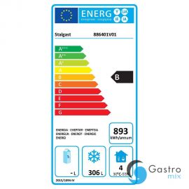  szafa mroźnicza lakierowana, Gredil, wnętrze z ABS, V 340 l | 886401 stalgast