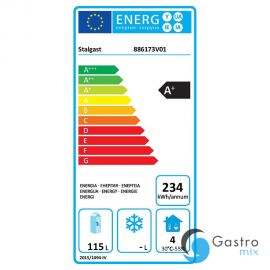 szafa chłodnicza lakierowana, Gredil, wnętrze z ABS, V 130 l | 886173  stalgast