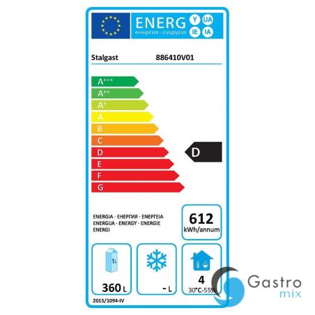 szafa chłodnicza lakierowana, Gredil, wnętrze z ABS, V 400 l | 886410 stalgast 