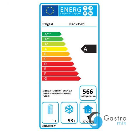 szafa mroźnicza lakierowana, Gredil, wnętrze z ABS, V 120 l | 886174  stalgast 