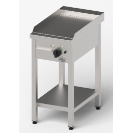 płyta grillowa elektryczna, ryflowana, Gredil, 400x700x850 mm, P 4.0 kW, U 400 V | 977302  stalgast