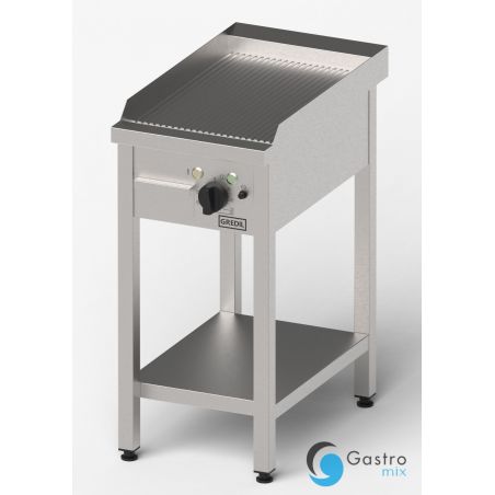 płyta grillowa elektryczna, ryflowana, Gredil, 400x700x850 mm, P 4.0 kW, U 400 V | 977302  stalgast 