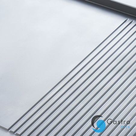 płyta grillowa elektryczna, gładko-ryflowana, Gredil, 800x700x850 mm, P 8.1 kW, U 400 V | 977313... 