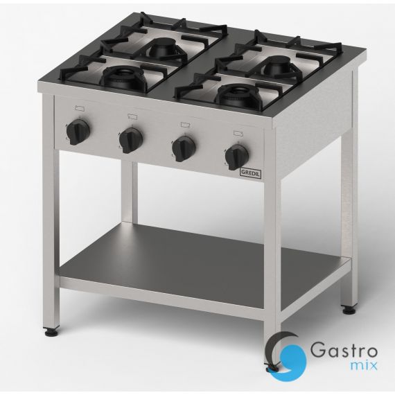 kuchnia gazowa, Gredil, skręcana, 800x700x850 mm, P 25 kW, G20/20 mbar | 976591  stalgast 