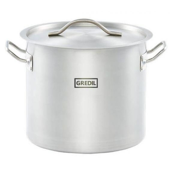 garnek wysoki z pokrywką, stalowy, Gredil, Ø 240 mm, V 9 l| 011245 STALGAST 