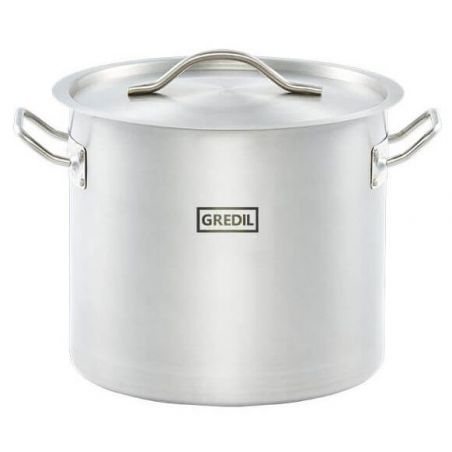garnek wysoki z pokrywką, stalowy, Gredil, Ø 240 mm, V 9 l| 011245 STALGAST 