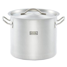 garnek wysoki z pokrywką, stalowy, Gredil, Ø 280 mm, V 15.4 l  011285 STALGAST