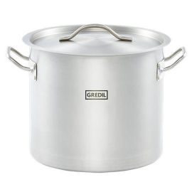 garnek wysoki z pokrywką, stalowy, Gredil, Ø 280 mm, V 15.4 l  011285 STALGAST